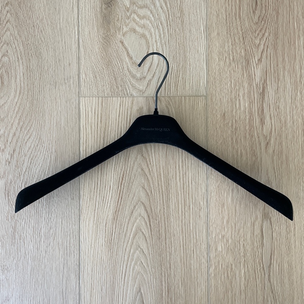 Alexander McQueen |17.5" Black Velvet Hanger